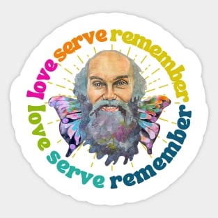 Ram Dass Love Serve Remember Sticker